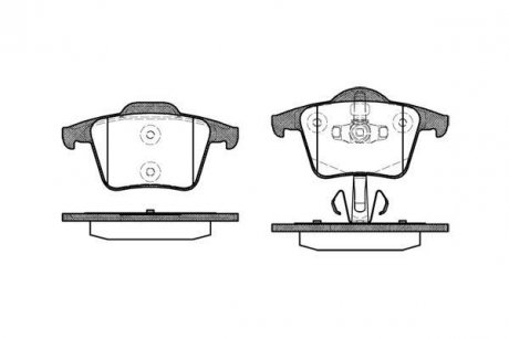 Колодки гальмівний диск. задн. (Remsa) Volvo XC90 (02-15) (P11443.00) WOKING P1144300