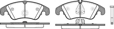 Колодки тормозные диск. перед. (Remsa) Audi A4 2.0 07-15,Audi A4 2.7 07-15,Audi A4 3.0 07-15 WOKING P12043.10 (фото 1)