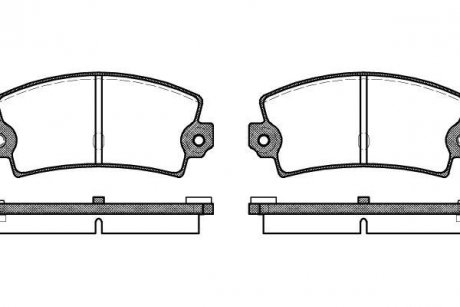 Тормозные колодки зад. С300/FOCUS II/MAZDA 3/5/ESPACE I/C70/C30 1.6-2.7 03-12 WOKING P1213.36