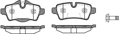 Колодки тормозные диск. задн. (Remsa) Mini Cooper, One, Clubman 08> (P12443.00) WOKING P1244300