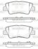 Колодки тормозные диск. задн. (Remsa) Ssang Yong Korando 10&gt; / Toyota Auris 12&gt; / Hyundai i20 15&gt;, i30 11&gt; 15&gt; Elantra 15&gt; / Sonata 05&gt; / Grand WOKING P12623.52 (фото 1)