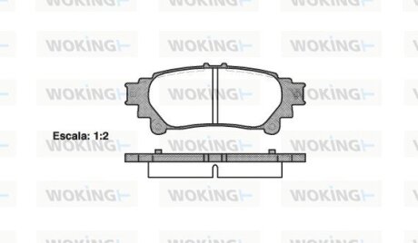 Колодки тормозные диск. задн. (Remsa) Lexus Gs (grl1_, gwl1_) 2.5 11-,Lexus Gs (grl1_ WOKING P12953.00