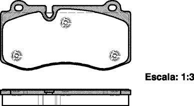 Колодки гальмівний диск. перед. (Remsa) Mercedes-Benz E211 S221 WOKING P1302300