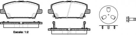 Колодки гальмівний диск. перед. (Remsa) Honda Civic 05> 12> Lucas ver. (P13053.02) WOKING P1305302