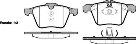 Колодки тормозные диск. перед. (Remsa) Ford Mondeo IV 2,5i Volvo S60 S80 (P13173.00) WOKING P1317300