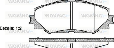 Колодки тормозные WOKING P13323.00