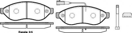 Гальмівні колодки пер. Jumper/Ducato/Boxer 06- (1.1-1.5t) WOKING P13373.01