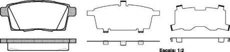 Колодки тормозные диск. задн. (Remsa) Mazda Cx-7 2.2 06-,Mazda Cx-7 2.3 06-,Mazda Cx-7 2.5 06- WOKING P13683.00 (фото 1)