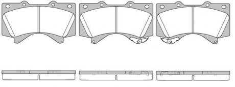 Колодки тормозные WOKING P13713.02