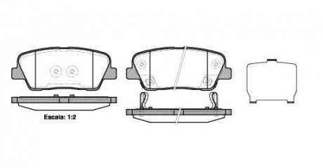 Колодки тормозные WOKING P13743.02