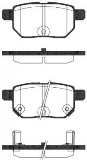 Колодки тормозные диск. задн. (Remsa) Lexus Ct (zwa10_) 1.8 10-,Toyota Auris 1.8 06-12 (P13863.22) WOKING P1386322