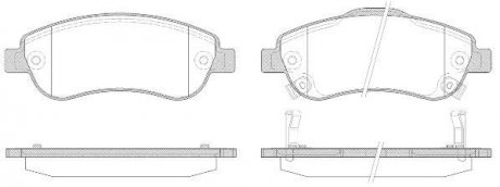 Гальмівні колодки пер. Honda CR-V 07- (bosch) WOKING P13893.02