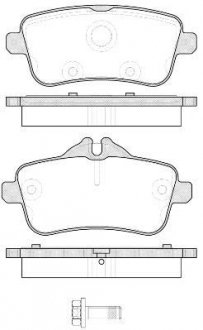 Колодки тормозные диск. задн. (Remsa) MB ML166 GLE166 GLS166 WOKING P14033.00 (фото 1)