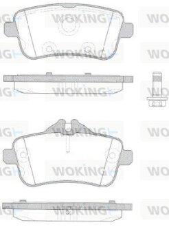 Колодки гальмівні WOKING P14033.10