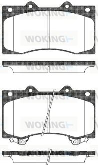 Колодки гальмівні WOKING P14063.02