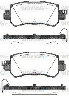 Колодки тормозные WOKING P14073.00