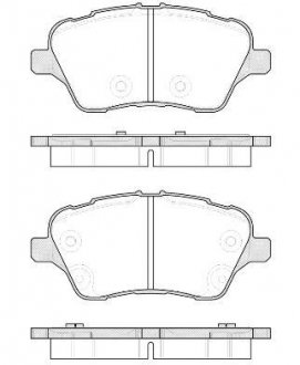 Гальмівні колодки пер. B-Max/Fiesta/Tourneo/Transit (12-21) WOKING P14143.00