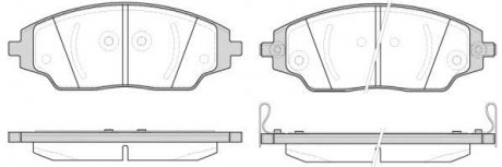 Колодки гальмівний диск. перед. (Remsa) Chevrolet Aveo T300 (P14373.02) WOKING P1437302