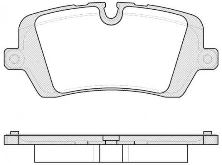 Колодки гальмівний диск. задн. (Remsa) Land Rover Discovery V 16>, Range Rover IV 13>, Range Rover Sport II 13>19 (P14413.00) WOKING P1441300