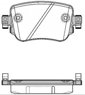 Гальмівні колодки зад. Octavia III/Sharan/Audi Q3 12- (TRW) WOKING P14493.08