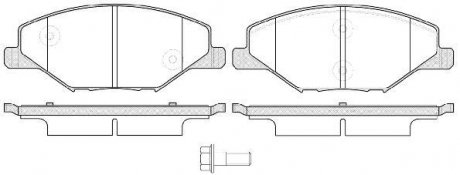 Гальмівні колодки пер. Skoda Fabia II-III 11- /VW Polo 10- (TRW) WOKING P14533.00