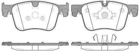 Колодки тормозные диск. перед. (Remsa) PSA C4 Picasso, Grand Picasso 13> / 308 II (P14603.00) WOKING P1460300