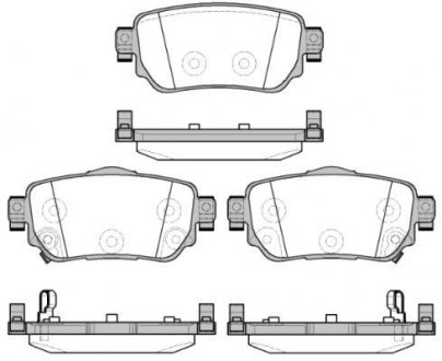 Гальмівні колодки зад. Nissan X-Trail/Qashqai II 13- (TRW) WOKING P14823.02 (фото 1)