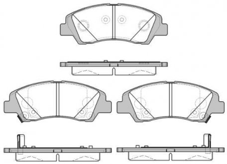 Гальмівні колодки пер. Hyundai i10 1.0-1.2 13- WOKING P14833.02