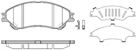 Колодки тормозные диск. перед. (Remsa) Suzuki SX4 S-Cross (13-), Vitara (15-) WOKING P14893.02