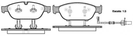 Колодки гальмівний диск. перед. (Remsa) Audi A6 A7 13>18 A8 11>18 (P15413.02) WOKING P1541302