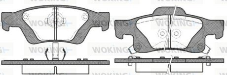 Колодки тормозные диск. задн. (Remsa) Jeep Grand cherokee iii 5.7 05-10,Jeep Grand cherokee iv 3.0 10- (P15463.02) WOKING P1546302