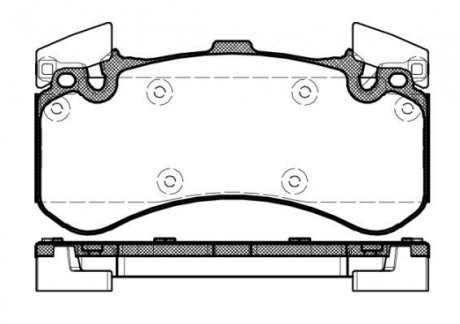 Колодки гальмівний диск. перед. (Remsa) Audi A4 A5 A6 A7 A8 17> (P15633.00) WOKING P1563300