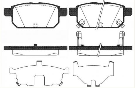 Колодки гальмівний диск. задн. (Remsa) Suzuki Swift iv 1.2 10-,Suzuki Swift iv 1.3 10- (P15713.02) WOKING P1571302