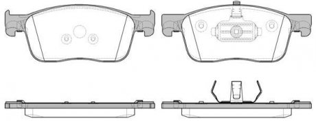 Колодки гальмівний диск. перед. (Remsa) Peugeot Expert III (16-),Citroen Jumpy III (16-), Opel Vivaro C (19-) (P16193.00) WOKING P1619300