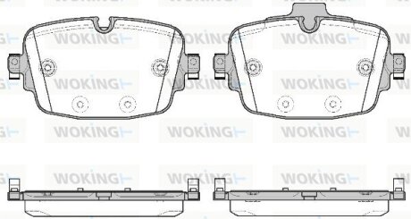 Колодки гальмівні WOKING P16393.00