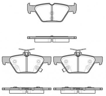 Колодки гальмівний диск. задн. (Remsa) Subaru Legasy, Outback 15> (P17383.02) WOKING P1738302 (фото 1)