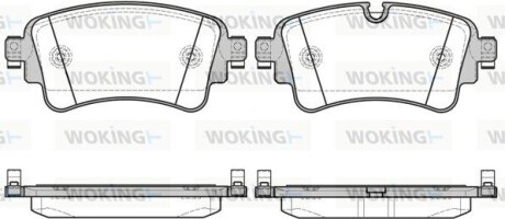 Колодки тормозные диск. задн. (Remsa) Audi Q7 3.0 15- (P17693.08) WOKING P1769308