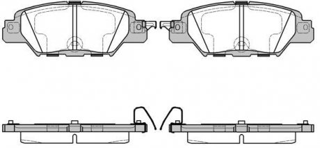 Колодки гальмівний диск. задн. (Remsa) Mazda CX-5 (11-17), (17-) (P17773.00) WOKING P1777300