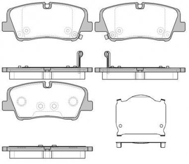 Колодки гальмівний диск. задн. (Remsa) Hyundai H350 2.5d (15-) (P17873.00) WOKING P1787300