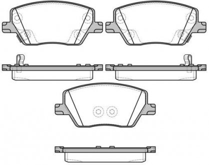 Гальмівні колодки пер. Fiat Tipo 1.3-1.6 16-20 WOKING P17953.02