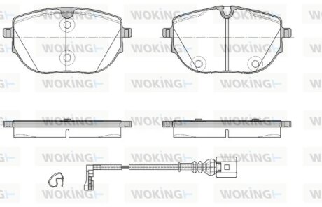 Колодки гальмівні WOKING P18203.01
