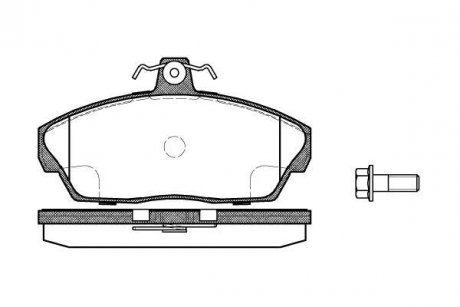 Тормозные колодки пер. 1.8-2.5 LAND ROVER 98-06 WOKING P2373.10