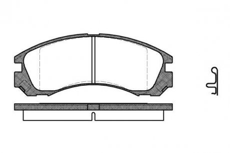 Колодки тормозные WOKING P2543.22