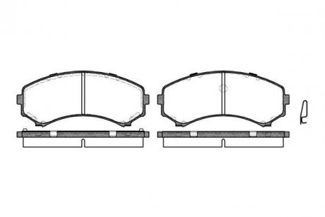 Гальмівні колодки пер. Mitsubishi Grandis 04-11/Pajero 90- (sumitomo) WOKING P2963.00