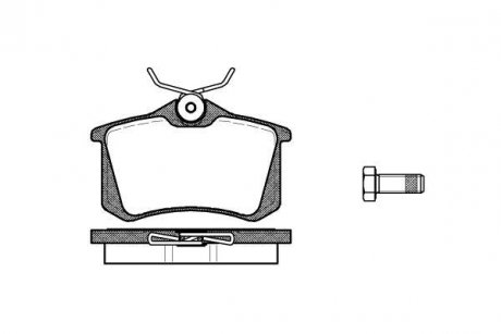 Гальмівні колодки зад. Golf III/IV/Passat/Audi A4/A6 (Lucas) WOKING P3633.10