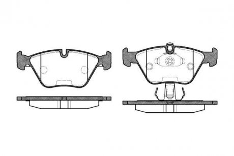 Колодки тормозные WOKING P3703.25