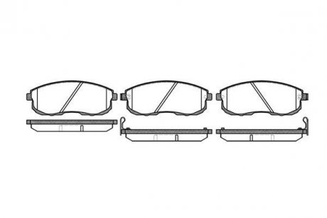 Гальмівні колодки пер. Nissan Maxima 88-00 (sumitomo) WOKING P3933.12