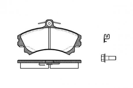 Колодки тормозные диск. перед. (Remsa) Mitsubishi Colt 04> (P4903.21) WOKING P490321