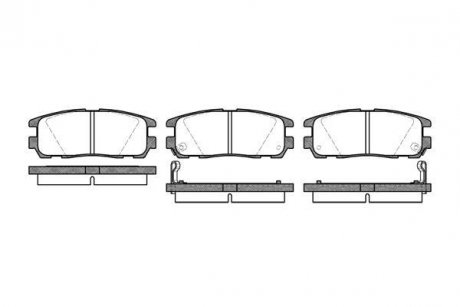 Колодки тормозные диск. задн. (Remsa) Great wall Haval 5 2.0 10-,Great wall Haval 5 2.4 10- (P5263.02) WOKING P526302