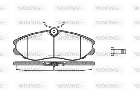 Колодки гальмівні WOKING P5623.00